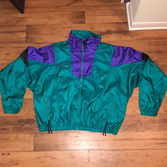 Columbia Other - VINTAGE COLOR BLOCKED COLUMBIA WINDBREAKER